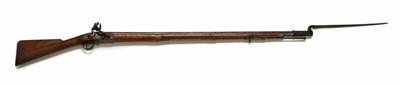 Lot 104 - A Flintlock 'Brown Bess' tower musket  with bayonet