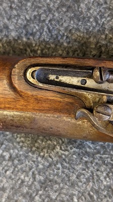Lot 104 - A Flintlock 'Brown Bess' tower musket  with bayonet