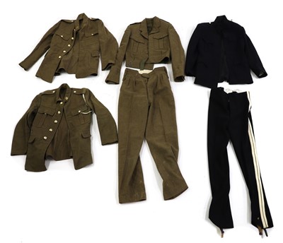 Lot 164 - A large collection of British Army dress uniforms