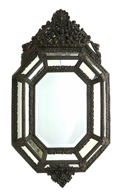 Lot 393 - A Flemish marginal mirror