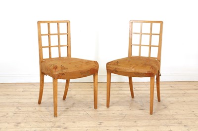 Lot 389 - A pair of Art Deco maple chairs