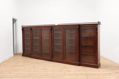 Lot 147 - A large Victorian mahogany bookcase