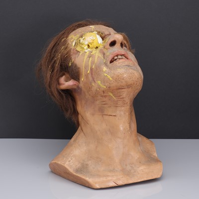 Lot 150 - A waxwork head