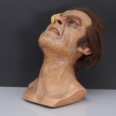 Lot 150 - A waxwork head