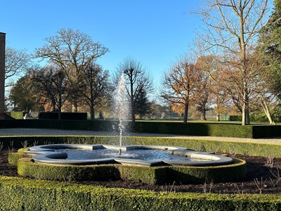 Lot 687 - A granite garden water feature surround