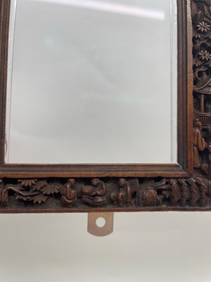 Lot 93 - A Chinese boxwood frame