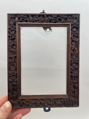 Lot 93 - A Chinese boxwood frame