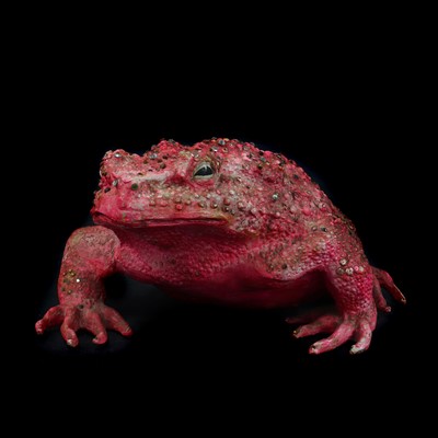 Lot 120 - A resin sculpture of a toad
