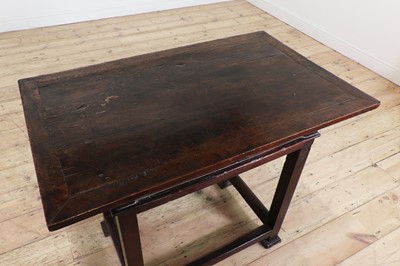 Lot 57 - A walnut side table