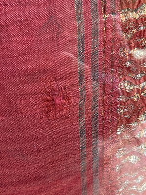 Lot 68 - A Patola silk double ikat sari