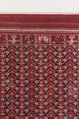 Lot 68 - A Patola silk double ikat sari