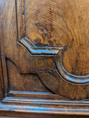 Lot 67 - A walnut credenza