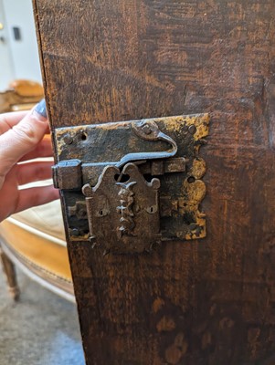 Lot 67 - A walnut credenza