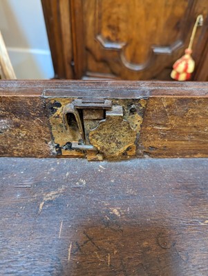 Lot 67 - A walnut credenza
