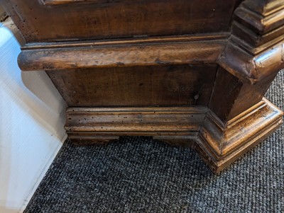Lot 67 - A walnut credenza