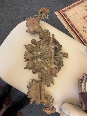 Lot 7 - A group of carved and pierced oak wall appliqués