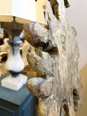 Lot 7 - A group of carved and pierced oak wall appliqués