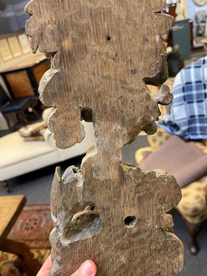Lot 7 - A group of carved and pierced oak wall appliqués