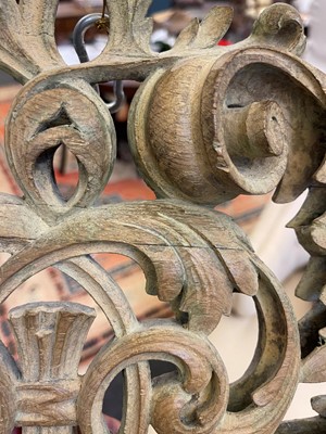 Lot 7 - A group of carved and pierced oak wall appliqués