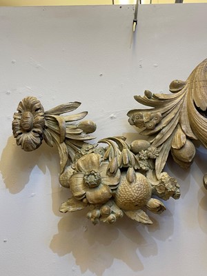 Lot 7 - A group of carved and pierced oak wall appliqués