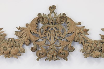 Lot 7 - A group of carved and pierced oak wall appliqués