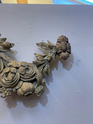 Lot 7 - A group of carved and pierced oak wall appliqués