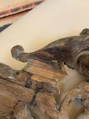 Lot 7 - A group of carved and pierced oak wall appliqués