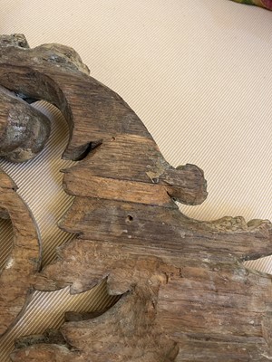 Lot 7 - A group of carved and pierced oak wall appliqués