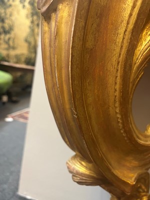 Lot 19 - A Louis XV giltwood console table