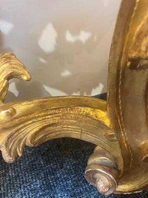 Lot 19 - A Louis XV giltwood console table