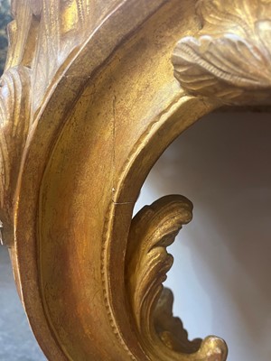 Lot 19 - A Louis XV giltwood console table