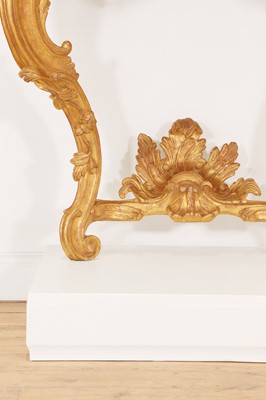 Lot 19 - A Louis XV giltwood console table