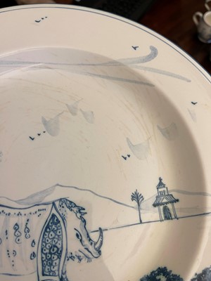 Lot 75 - An assembled collection of tin-glazed earthenware by Isis Ceramics