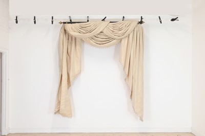 Lot 34 - Three pairs of silk curtains