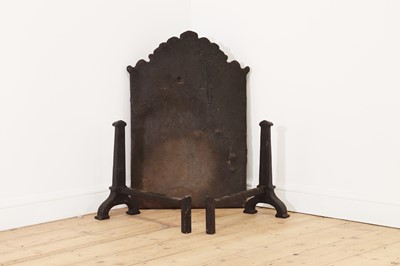 Lot 32 - A cast iron fireback in the 17th century style