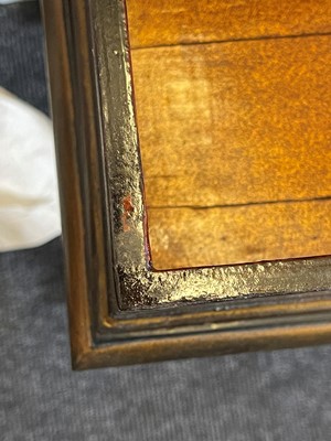 Lot 22 - An export black-lacquered writing box