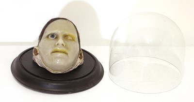 Lot 394 - A Victorian paediatric waxwork death mask