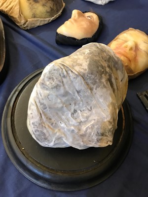 Lot 394 - A Victorian paediatric waxwork death mask