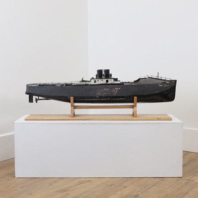 Lot 459 - A large late Victorian live-steam model of a Royal Navy torpedo-destroyer