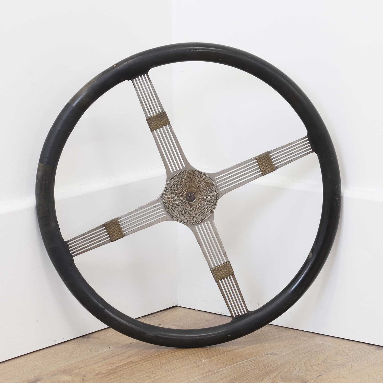 Lot 198 A French Panhard et Levassor steering wheel,