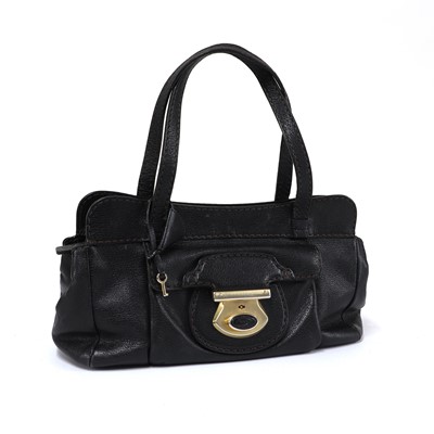 Lot 225A - A Tods black leather shoulder bag