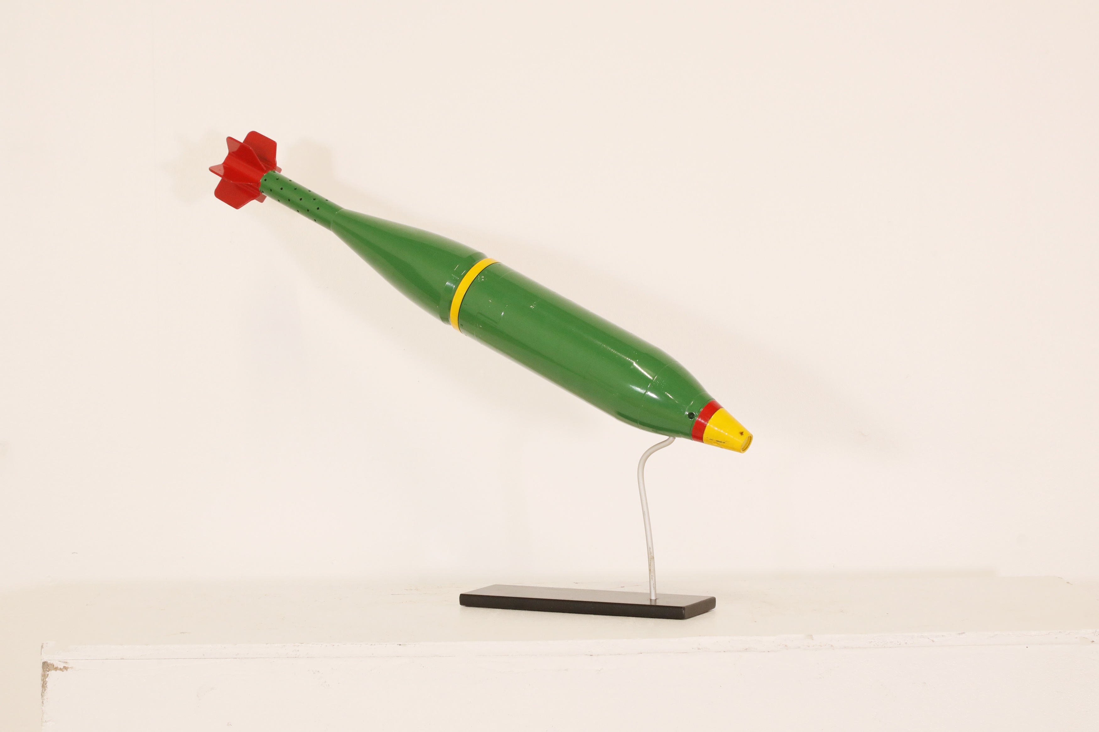 Mortar Shell Figure Lot 458 - A decommissioned mortar shell,
