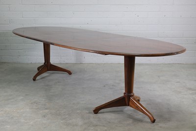 Lot 421 - A rosewood dining table