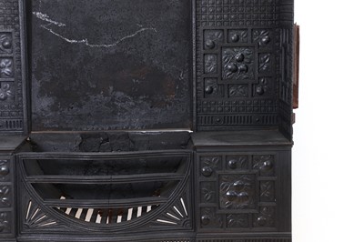 Lot 3 - An Aesthetic Coalbrookdale cast iron fireplace