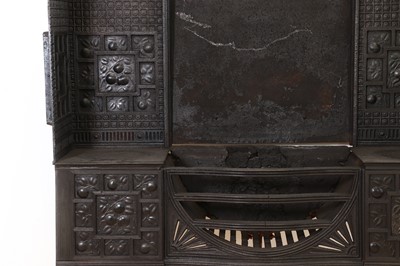 Lot 3 - An Aesthetic Coalbrookdale cast iron fireplace