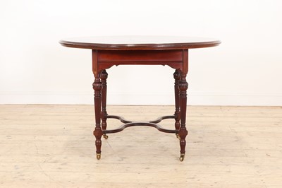 Lot 10 - An Aesthetic Movement mahogany centre table