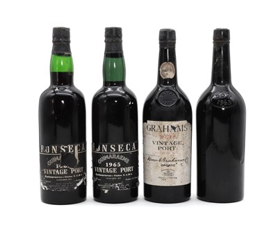 Lot 176 - A selection of Vintage Port comprising Dows, 1963 (1) and three various others