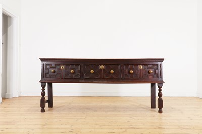 Lot 420 - A James II oak dresser base