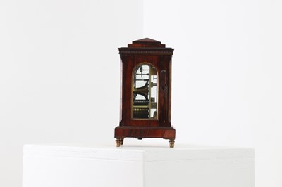 Lot 107 - A small George IV rosewood library clock by Vulliamy of London