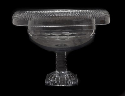 Lot 198 - An Anglo Irish glass pedestal bowl